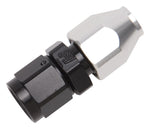 Russell Performance Black/Silver -8 AN Female Swivel to 1/2in Aluminum Tube