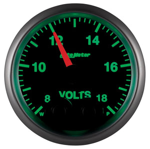 Autometer Elite 52.4mm Peak & Warn w/ Electronic Control 8-18 Volt Voltmeter