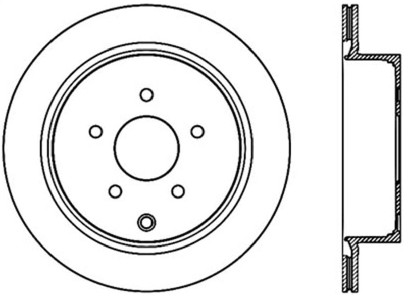 StopTech Power Slot 03-09 Infiniti FX35/FX45/Nissan Murano SportStop Cryo Slotted Rear Right Rotor