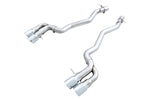 AWE Tuning 18-19 BMW M5 (F90) 4.4T AWD Axle-back Exhaust - Track Edition (Chrome Silver Tips)