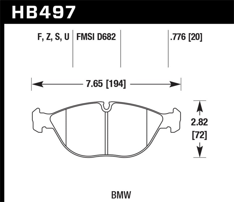 Hawk 04-06 Audi TT Quattro / 04-05 VW Golf R32 DTC-70 Race Front Brake Pads