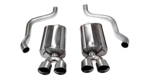 Corsa 09-13 Chevrolet Corvette C6 6.2L V8 Polished Sport Axle-Back Exhaust