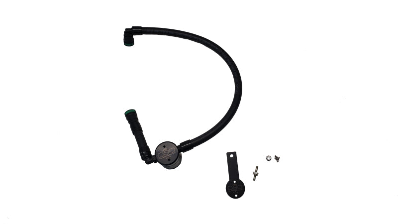 J&amp;L 16-24 Dodge Durango / Jeep Grand Cherokee 3.6L Oil Separator 3.0 Passenger Side - Black Anod