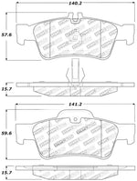 StopTech Street Touring Mercedes Benz Rear Brake Pads