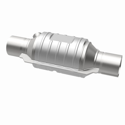 MagnaFlow Univ Cat Conv 2.5in Inlet/Outlet Ctr/Ctr Round 9in Body L x 5.125in W x 13in Overall L