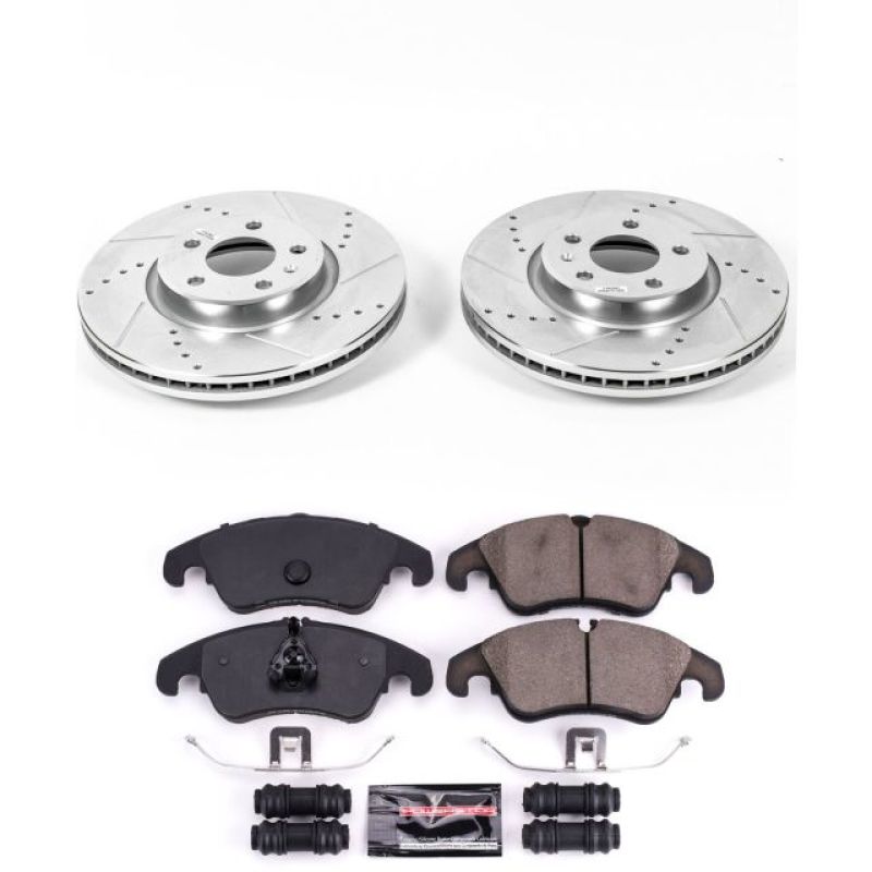 Power Stop 12-16 Audi A4 Front Z23 Evolution Sport Brake Kit