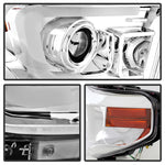 Spyder Toyota Tundra 2014-2016 Projector Headlights Light Bar DRL Chrome PRO-YD-TTU14-DRL-C