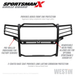 Westin 19-21 Ram 1500 Sportsman X Grille Guard - Textured Black (Excluding Classic & Rebel)