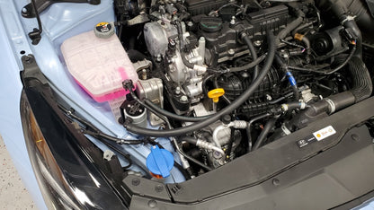 J&amp;L 22-25 Hyundai Elantra N 2.0L Oil Separator 3.0 Passenger Side - Clear Anodized