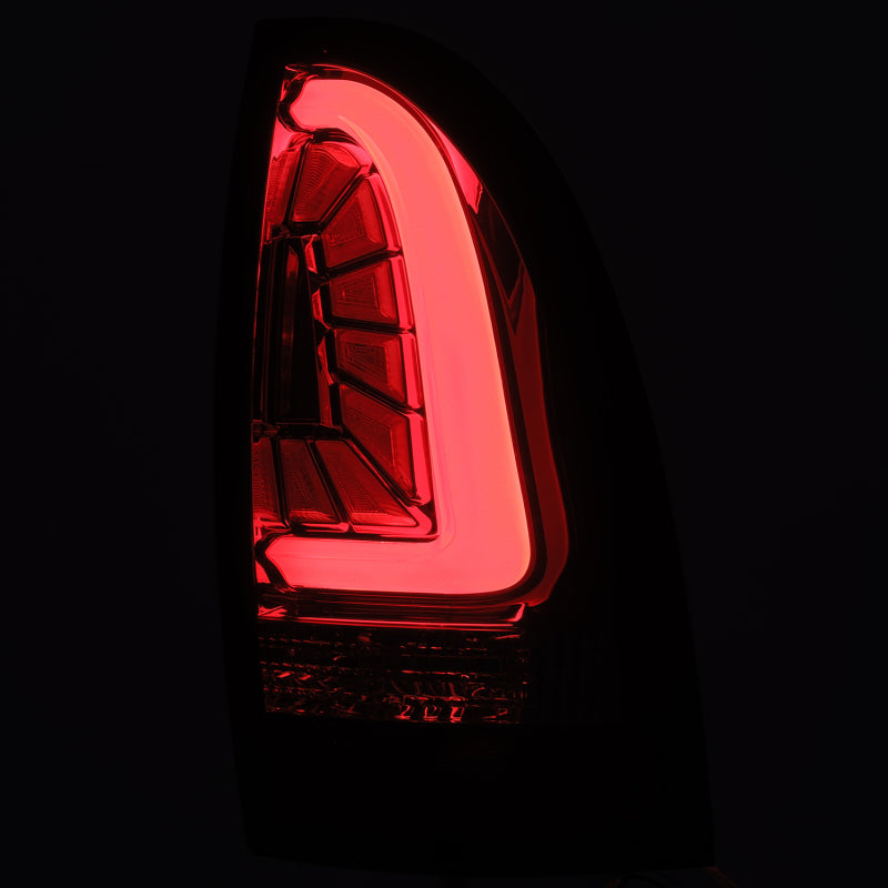 AlphaRex 05-15 Toyota Tacoma PRO-Series LED Tail Lights Jet Black