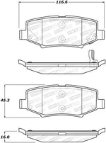 StopTech Street Touring 07-17 Jeep Wrangler Rear Brake Pads