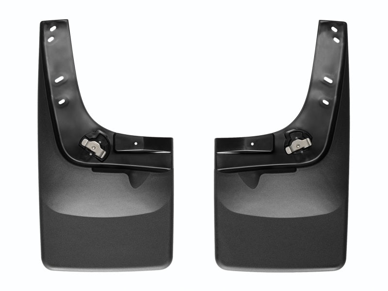 WeatherTech 06+ Dodge Ram Duallie No Drill Mudflaps - Black