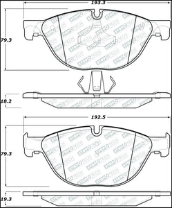 StopTech 11-13 BMW 535i Street Select Front Brake Pads