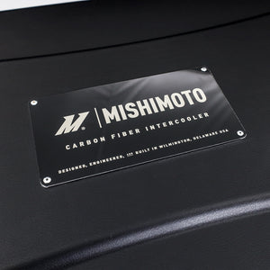 Mishimoto Universal Carbon Fiber Intercooler - Matte Tanks - 525mm Gold Core - S-Flow - DG V-Band