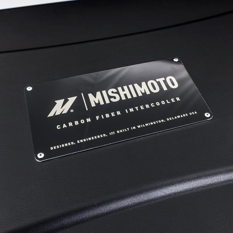 Mishimoto Universal Carbon Fiber Intercooler - Matte Tanks - 525mm Gold Core - C-Flow - R V-Band