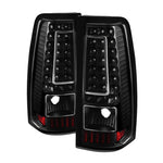 Xtune Chevy Silverado 1500/2500/3500 99-02 Version 2 LED Tail Lights Black ALT-ON-CS99-G2-LED-BK