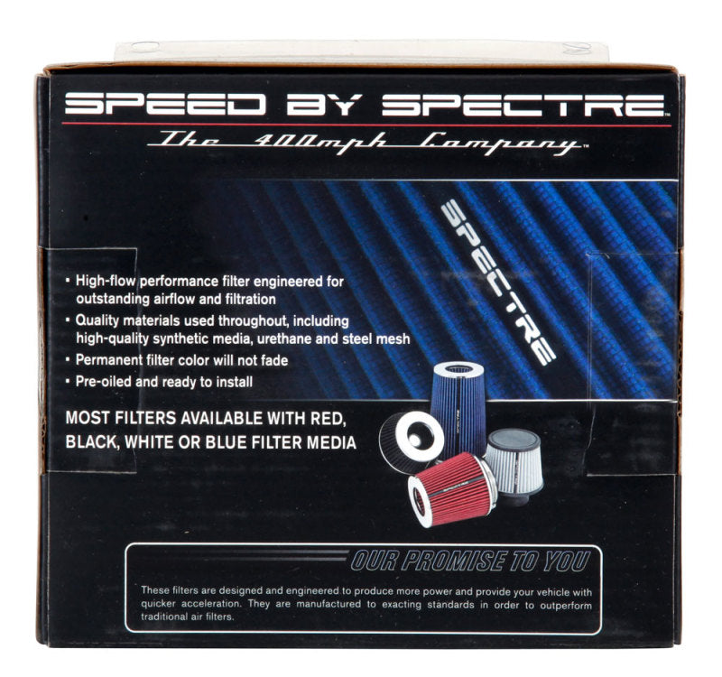 Spectre Adjustable Conical Air Filter 5-1/2in. Tall (Fits 3in. / 3-1/2in. / 4in. Tubes) - Blue