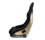 NRG FRP Bucket Seat ULTRA Edition - Medium (Black Alcantara/Gold Glitter Back)