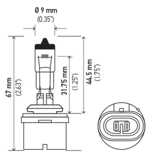 Hella Optilux 880 12V Xenon Yellow XY Bulb