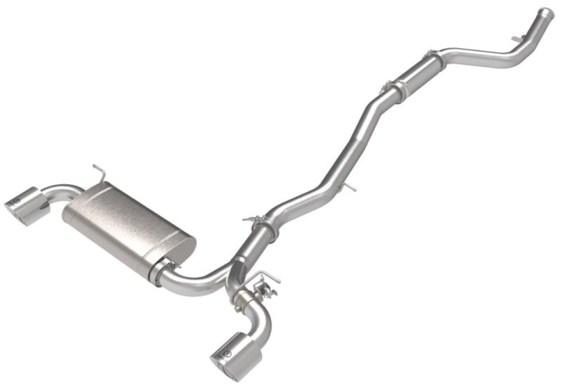 aFe POWER Takeda 2021 Toyota Supra 2.0L (t) 2.5in-3in 304 SS CB Exhaust w/ Polished Tips