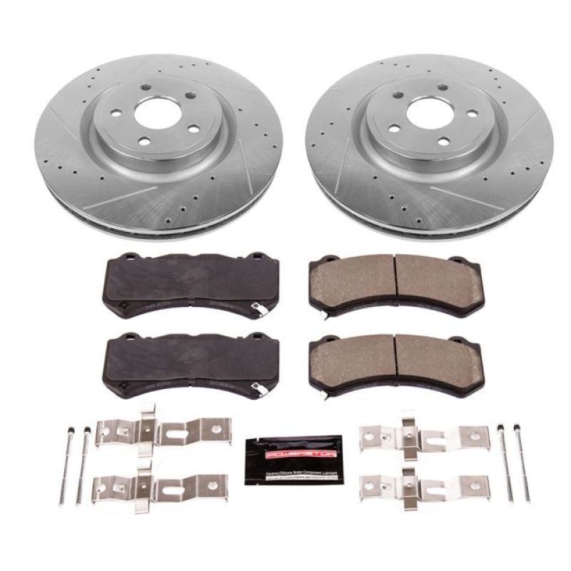 Power Stop 12-20 Jeep Grand Cherokee Front Z23 Evolution Brake Kit