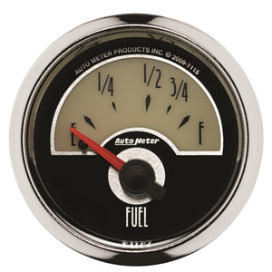 AutoMeter Gauge Fuel Level 2-1/16in. 73 Ohm(e) to 10 Ohm(f) Elec Cruiser