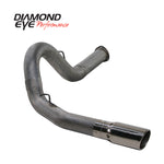 Diamond Eye KIT 5in DPF-BACK SGL SS 07.5-08 CHEVY 6 6L 2500/3500 PCKGD BX46X14X14OD EL-PL