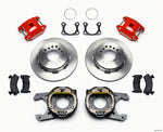 Wilwood D154 P/S Park Brake Kit Red Big Ford 2.36in Offset