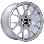 BBS CH-R 18x9 5x120 ET44 Brilliant Silver Polished Rim Protector Wheel -82mm PFS/Clip Required