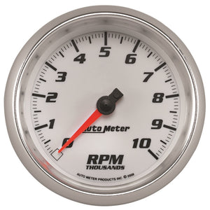 Autometer Pro-Cycle Gauge Tachometer 3 3/8in 10K Rpm White