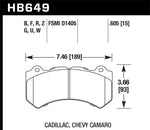 Hawk DTC-80 09-15 Cadillac CTS-V Front Race Brake Pads