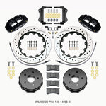 Wilwood Narrow Superlite 4R Rear Kit 14.00in Drilled 2007-up Jeep JK w/Lines