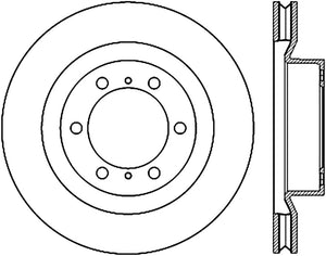 StopTech 10-17 Lexus GX460 / 10-17 Toyota 4Runner Cryo Slotted Front Right Sport Brake Rotor