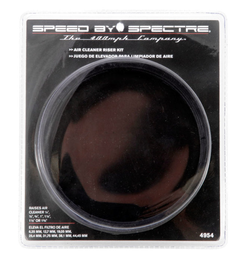 Spectre Air Cleaner Riser Kit - Black