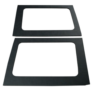 DEI 11-18 Jeep Wrangler JK 4-Door Boom Mat Rear Side Window Trim - 2 Piece - Black Leather Look