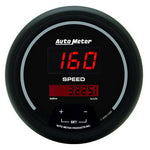 AutoMeter Gauge Kit 5 Pc. 3-3/8in. & 2-1/16in. Elec Speedo Digital Black Dial W/ Red Led