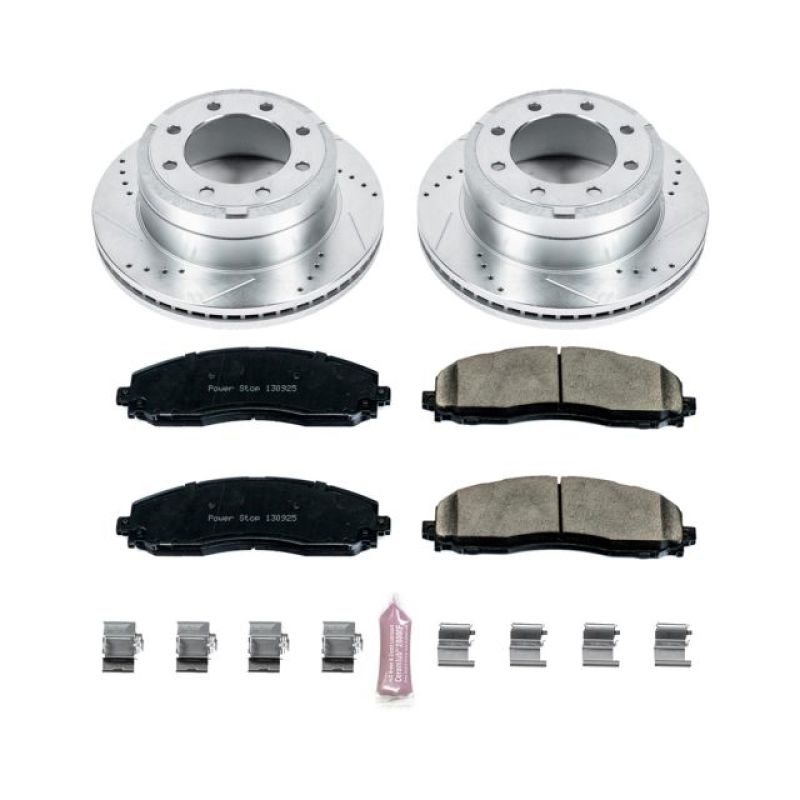 Power Stop 13-22 Ford F-350 Super Duty Rear Z23 Evolution Brake Kit