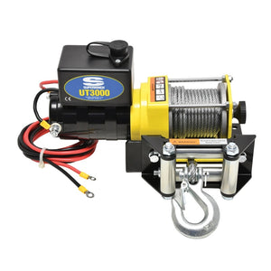 Superwinch 3000 LBS 12V DC 3/16in x 40ft Steel Rope UT3000 Winch