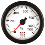 Autometer Stack 52mm 0-1100 Deg C Pro Stepper Motor Exhaust Gas Temp Gauge - White