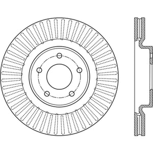 StopTech 13-15 Nissan Pathfinder Slotted Front Left Rotor