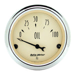 Autometer Antique Beige 5-Gauge Kit 3-1/8in Electrical Speedometer 190KPH