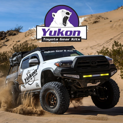 Yukon Gear Ring & Pinion Gear Kit Front & Rear for Toyota 8/7.5R Diff (w/Factory Locker) 4.88 Ratio