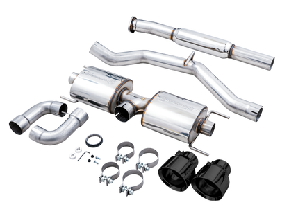 AWE Tuning Subaru BRZ/ Toyota GR86/ Toyota 86 Touring Edition Cat-Back Exhaust- Diamond Black Tips