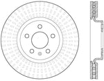 StopTech 12-16 Audi A4 Cryo Slotted Front Left Sport Brake Rotor