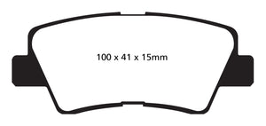 EBC 09-11 Hyundai Azera 3.3 Ultimax2 Rear Brake Pads