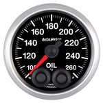 Autometer Elite 52mm 100-260 Deg F Oil Temp Peak & Warn w/ Electronic Control Gauge