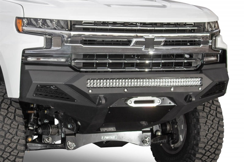 Addictive Desert Designs 2019 Chevrolet Silverado 1500 SF Front Bumper w/ Winch Mount&Sensor Cutout