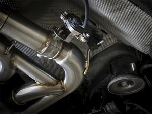 aFe MACH Force-Xp 3.5in. 304 SS C/B Exhaust System 15-18 BMW X5 M (F85) V8-4.4L (tt) - Black Tip