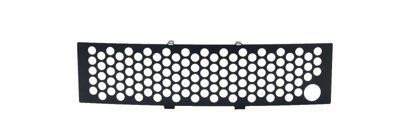 Putco 11-14 Ford F-150 - EcoBoost Bumper Grille Inserts - Black SS Punch w/ Heater Plug Opening