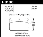 Hawk Wilwood Dynalite Caliper 12mm Street HT-10 Brake Pads